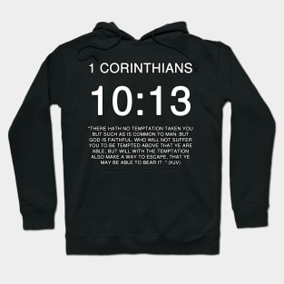 1 Corinthians 10:13 Bible Verse KJV Text Hoodie